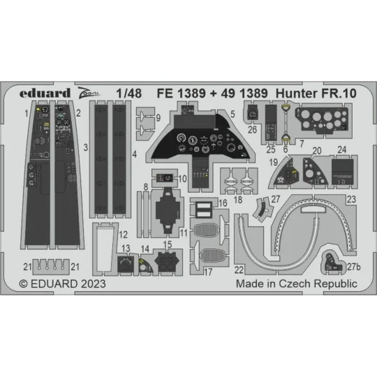 Hunter FR.10 1/48 AIRFIX, 1/48 - Eduard Accessories 491389