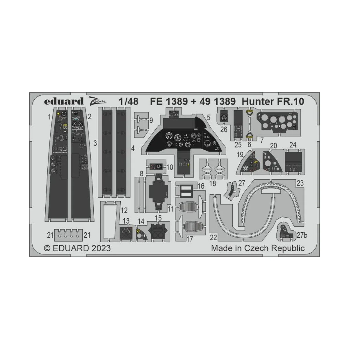 Hunter FR.10 1/48 AIRFIX, 1/48 - Eduard Accessories 491389
