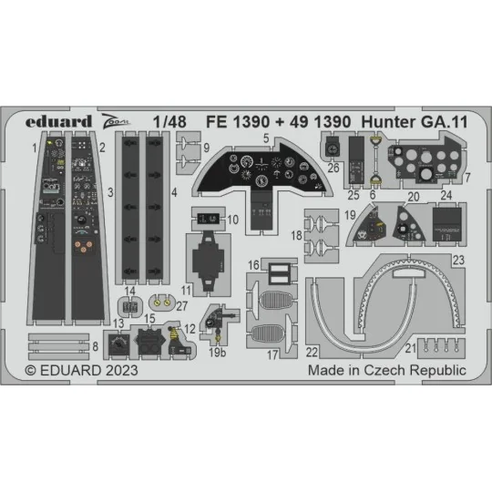 Hunter GA.11 1/48 AIRFIX, 1/48 - Eduard Accessories 491390