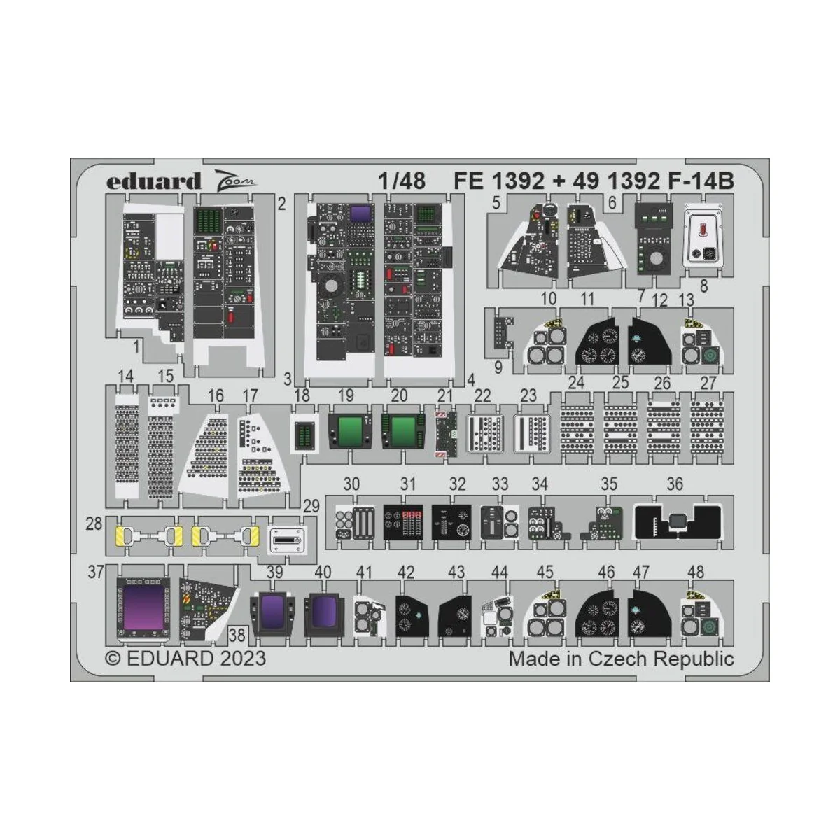 F-14B 1/48 GREAT WALL HOBBY, 1/48 - Eduard Accessories 491392 F-14B 1/48 GREAT WALL HOBBY, 1/48 - Eduard Accessories 491392