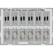 Sea King HU.5 cargo seatbelts STEEL 1/48 AIRFIX, 1/48 - Eduard Acce...