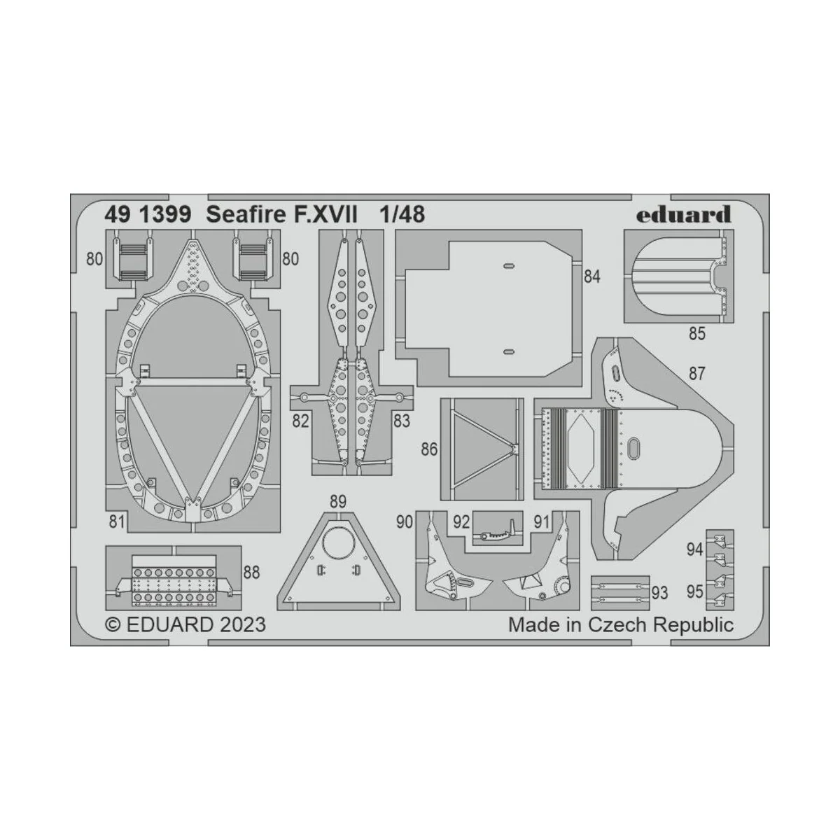 Seafire F.XVII, 1/48 - Eduard Accessories 491399
