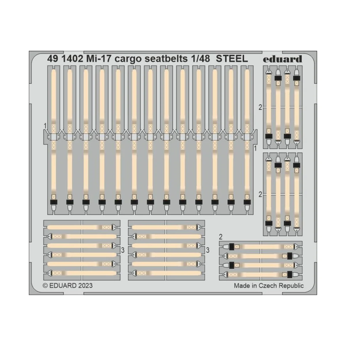 Mi-17 cargo seatbelts STEEL, 1/48 - Eduard Accessories 491402