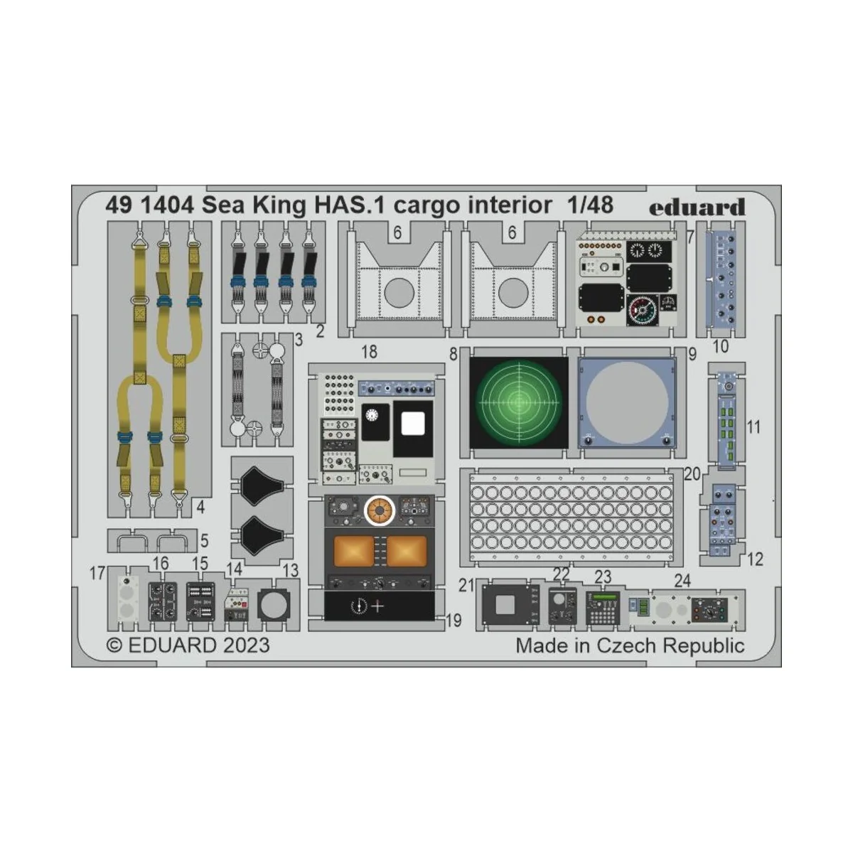 Sea King HAS.1 cargo interior, 1/48 - Eduard Accessories 491404