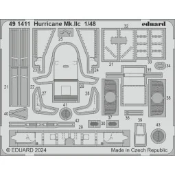 Hurricane Mk.IIc 1/48 - Eduard Accessories 491411