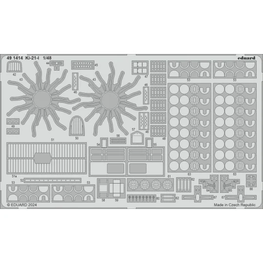 Ki-21-I 1/48 ICM - Eduard Accessories 491414