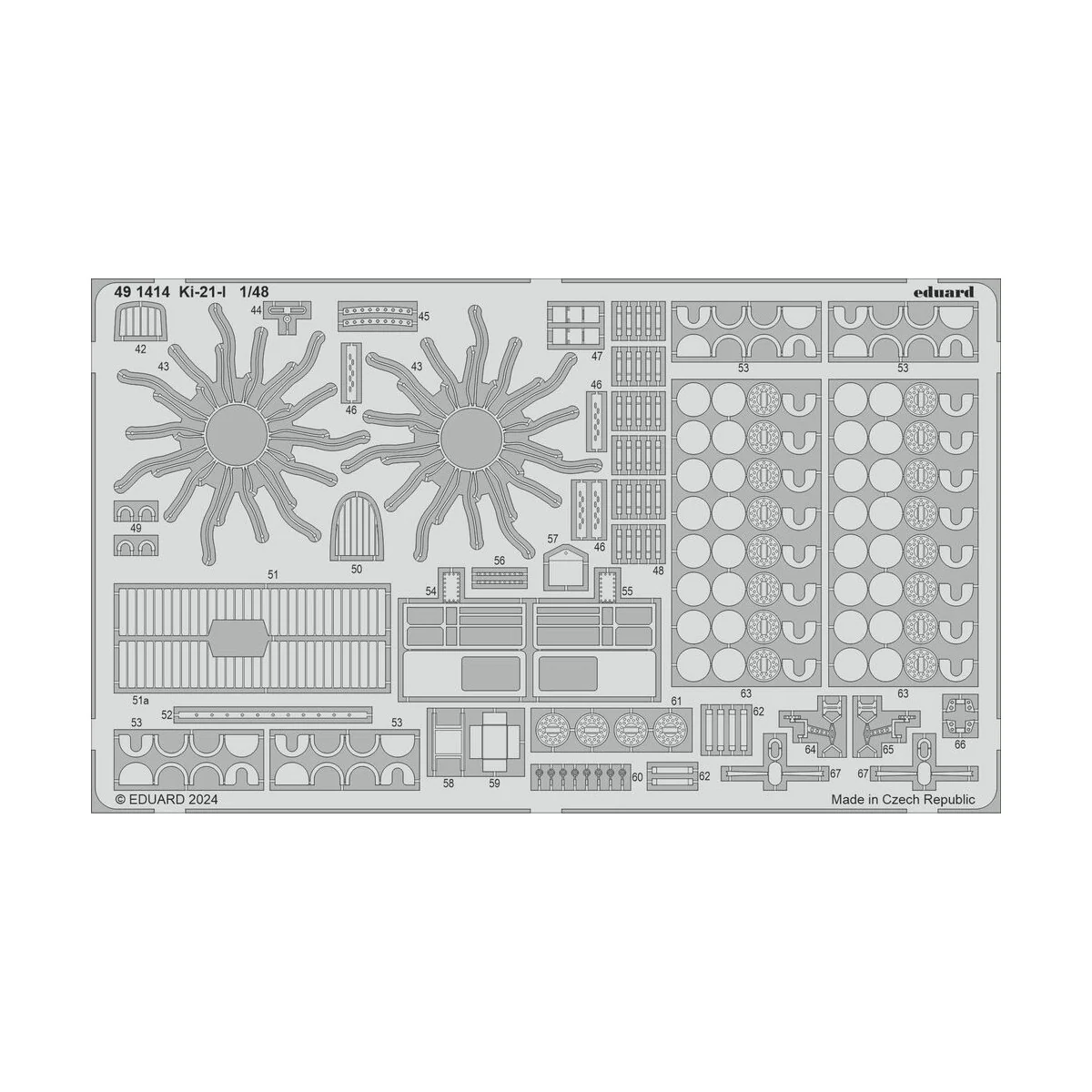 Ki-21-I 1/48 ICM - Eduard Accessories 491414
