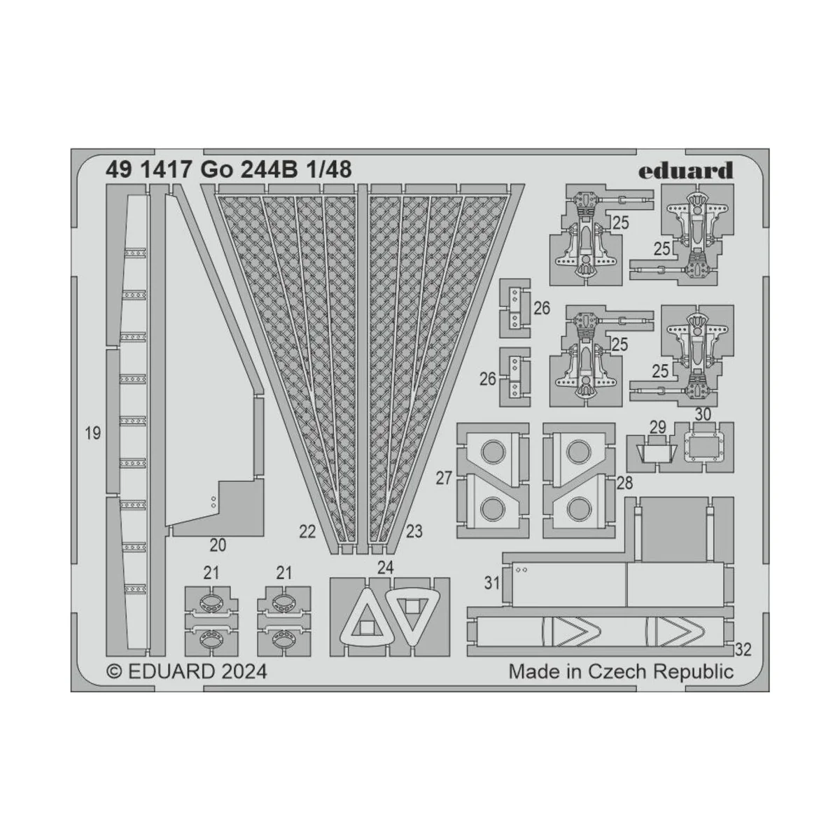 Go 244B 1/48 ICM - Eduard Accessories 491417