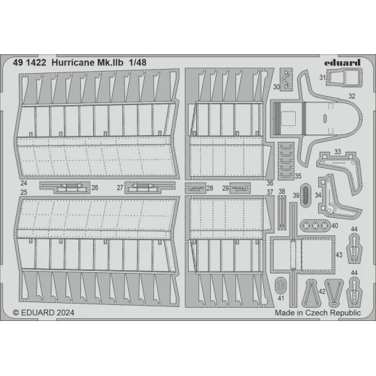 Hurricane Mk.IIb 1/48 ARMA HOBBY, 1/48 - Eduard Accessories 491422