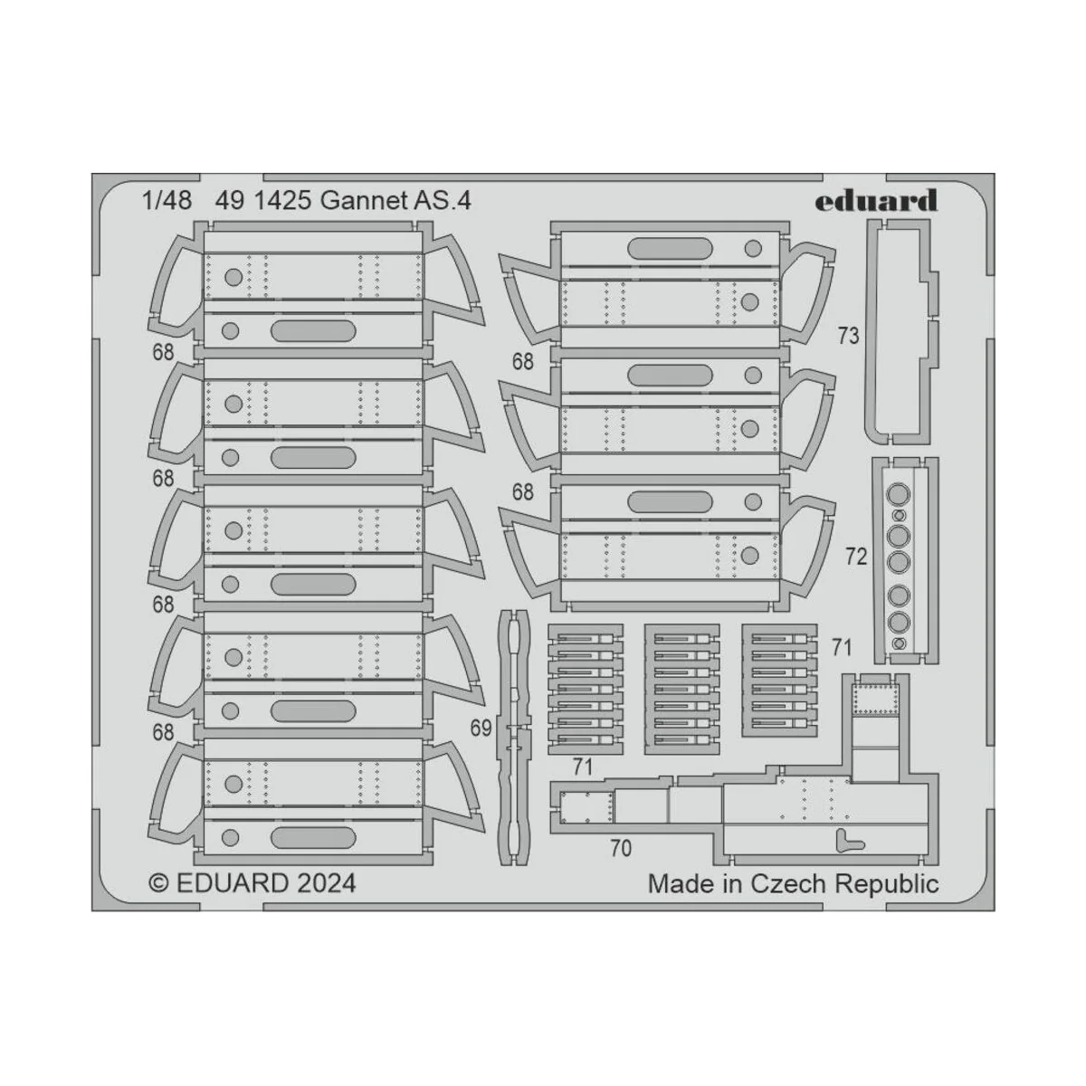 Gannet AS.4 1/48 AIRFIX, 1/48 - Eduard Accessories 491425 Gannet AS.4 1/48 AIRFIX, 1/48 - Eduard Accessories 491425