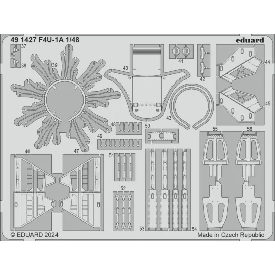 F4U-1A 1/48 MAGIC FACTORY - Eduard Accessories 491427
