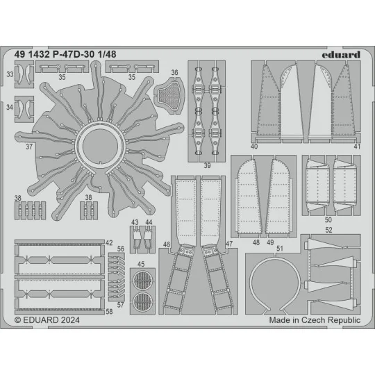 P-47D-30 1/48 MINIART, 1/48 - Eduard Accessories 491432