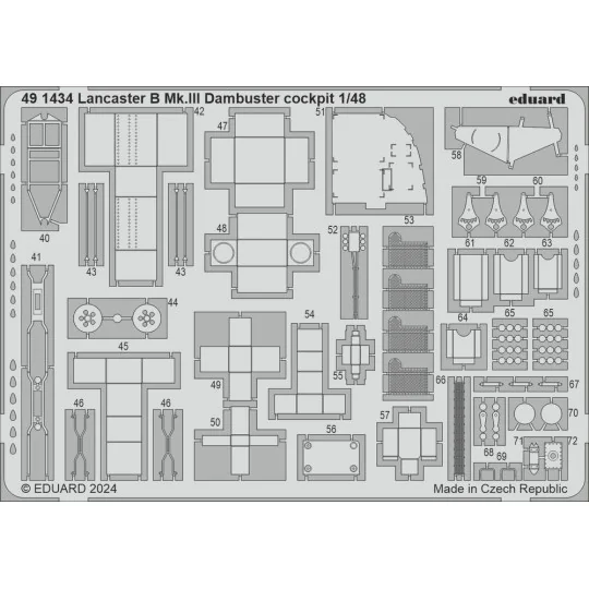 Lancaster B Mk.III Dambuster cockpit 1/48 HKM, 1/48 - Eduard Access...