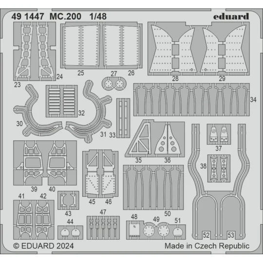 MC.200 ITALERI, 1/48 - Eduard Accessories 491447 MC.200 ITALERI, 1/48 - Eduard Accessories 491447