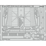 B-24J nose & radio compartment, 1/48 - Eduard Accessories 491451