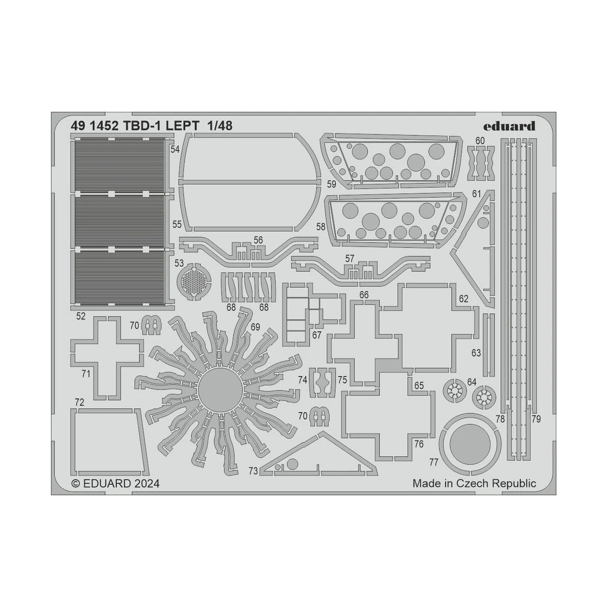 TBD-1 1 HOBBY BOSS, 1/48 - Eduard Accessories 491452