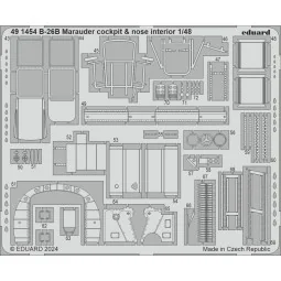 B-26B Marauder cockpit & nose interior ICM, 1/48 - Eduard Accessori...