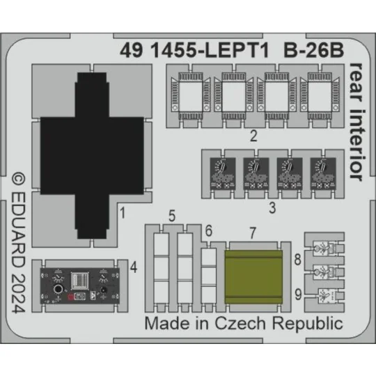 B-26B rear interior, 1/48 - Eduard Accessories 491455