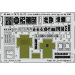 B-17F nose interior (alternate nose, sprue X) 1/48 - Eduard Accesso...