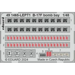 B-17F bomb bay, 1/48 - Eduard Accessories 491465
