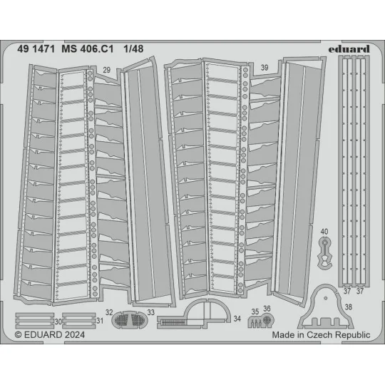 MS 406.C1, 1/48 - Eduard Accessories 491471 MS 406.C1, 1/48 - Eduard Accessories 491471
