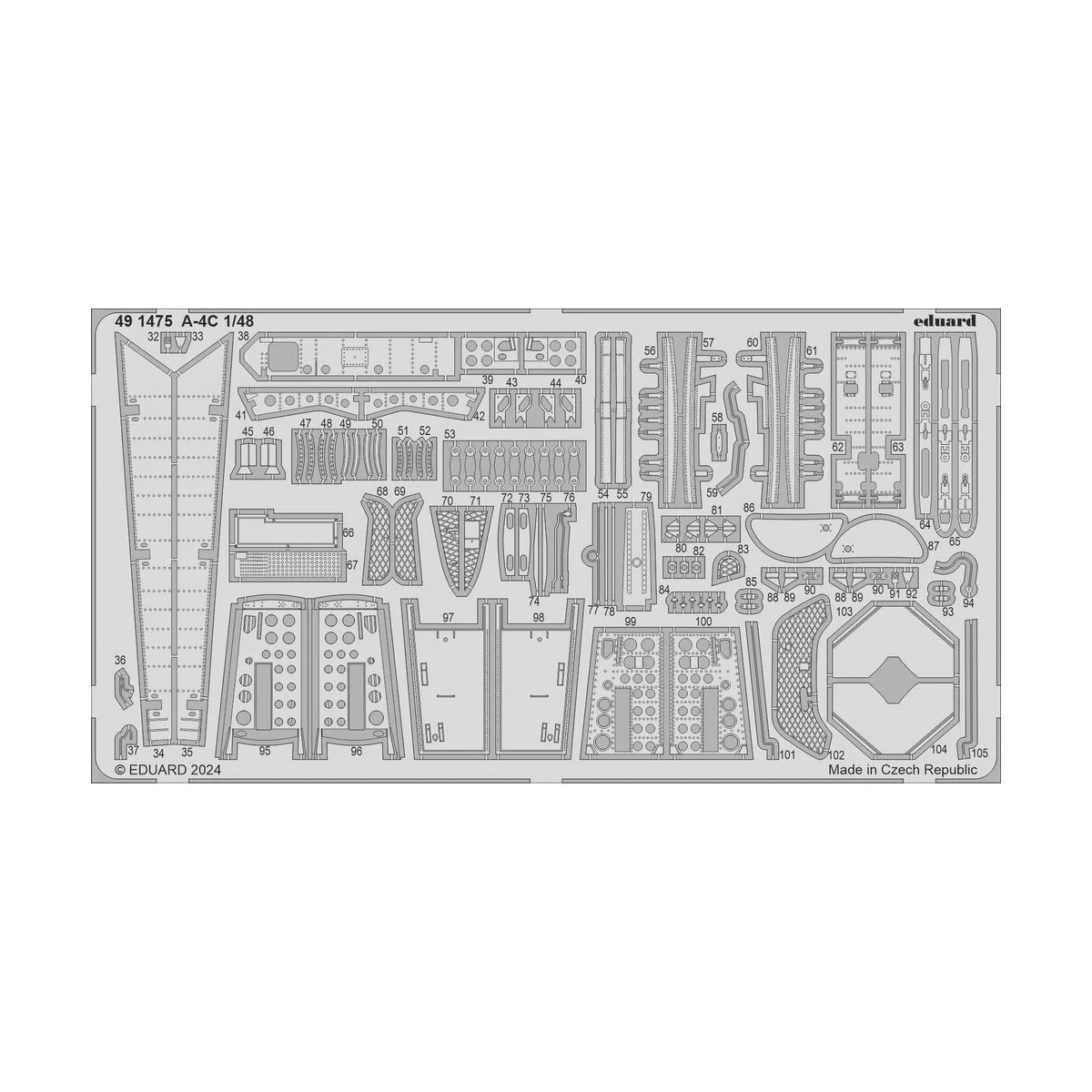 A-4C, 1/48 - Eduard Accessories 491475