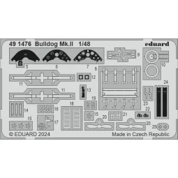 Bulldog Mk.II, 1/48 - Eduard Accessories 491476