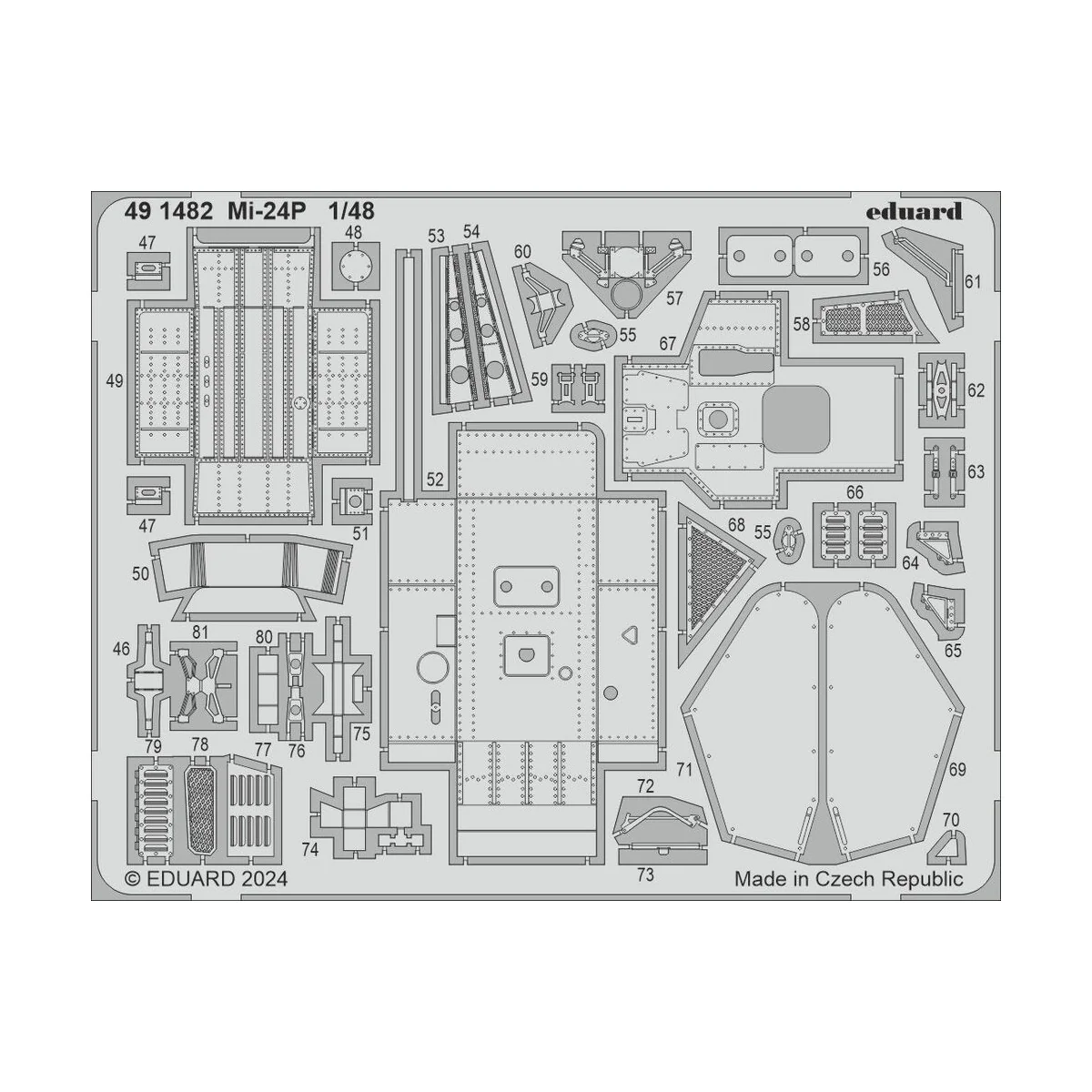 Mi-24P, 1/48 - Eduard Accessories 491482