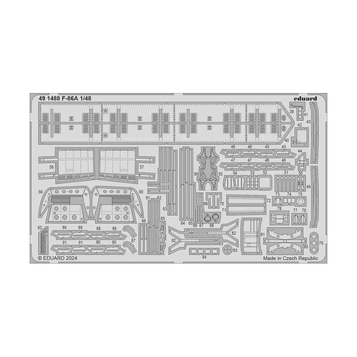 F-86A CLEAR PROP - Eduard Accessories 491488