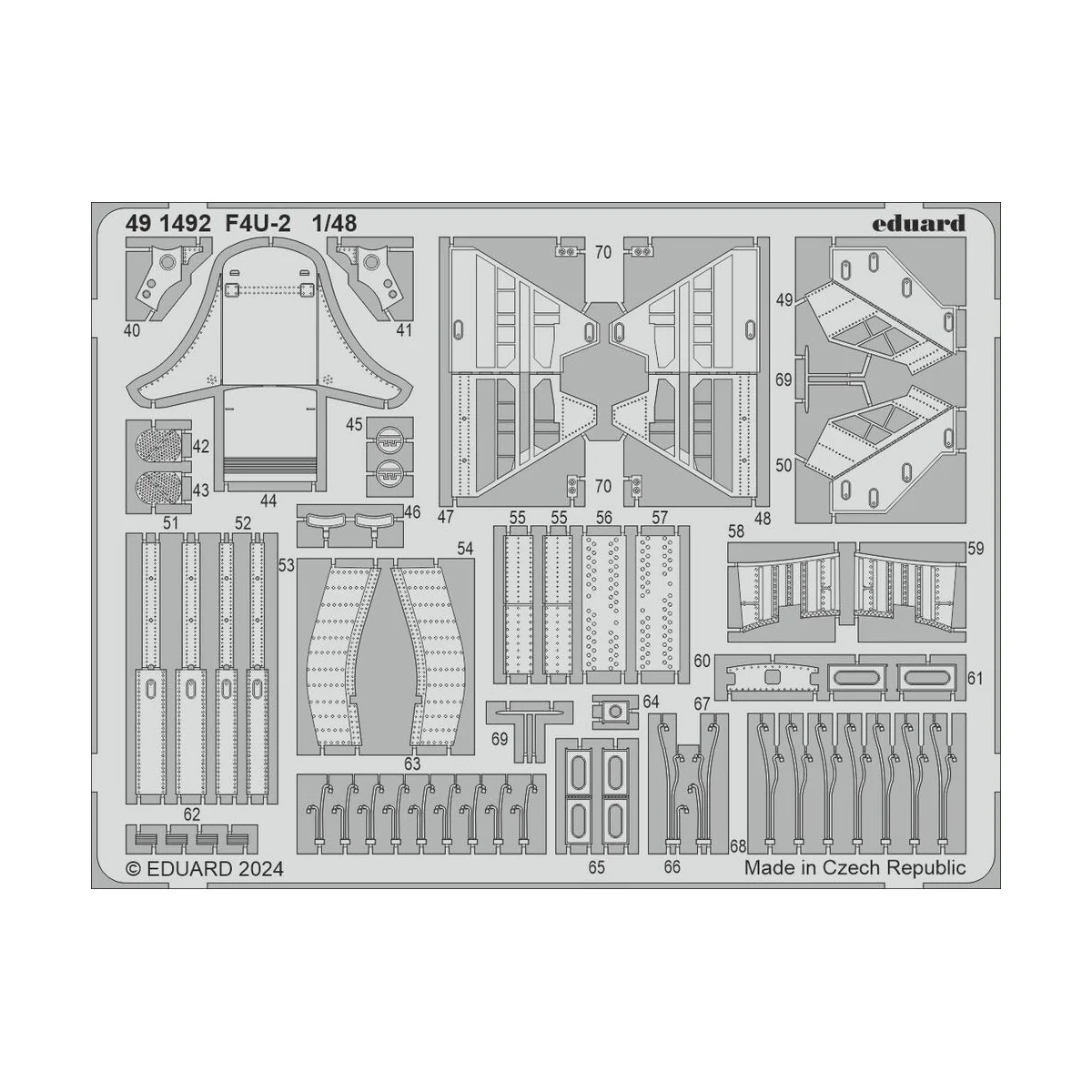 F4U-2 HOBBY BOSS, 1/48 - Eduard Accessories 491492