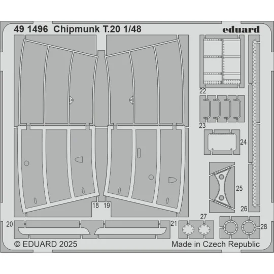 Chipmunk T.20 AIRFIX, 1/48 - Eduard Accessories 491496