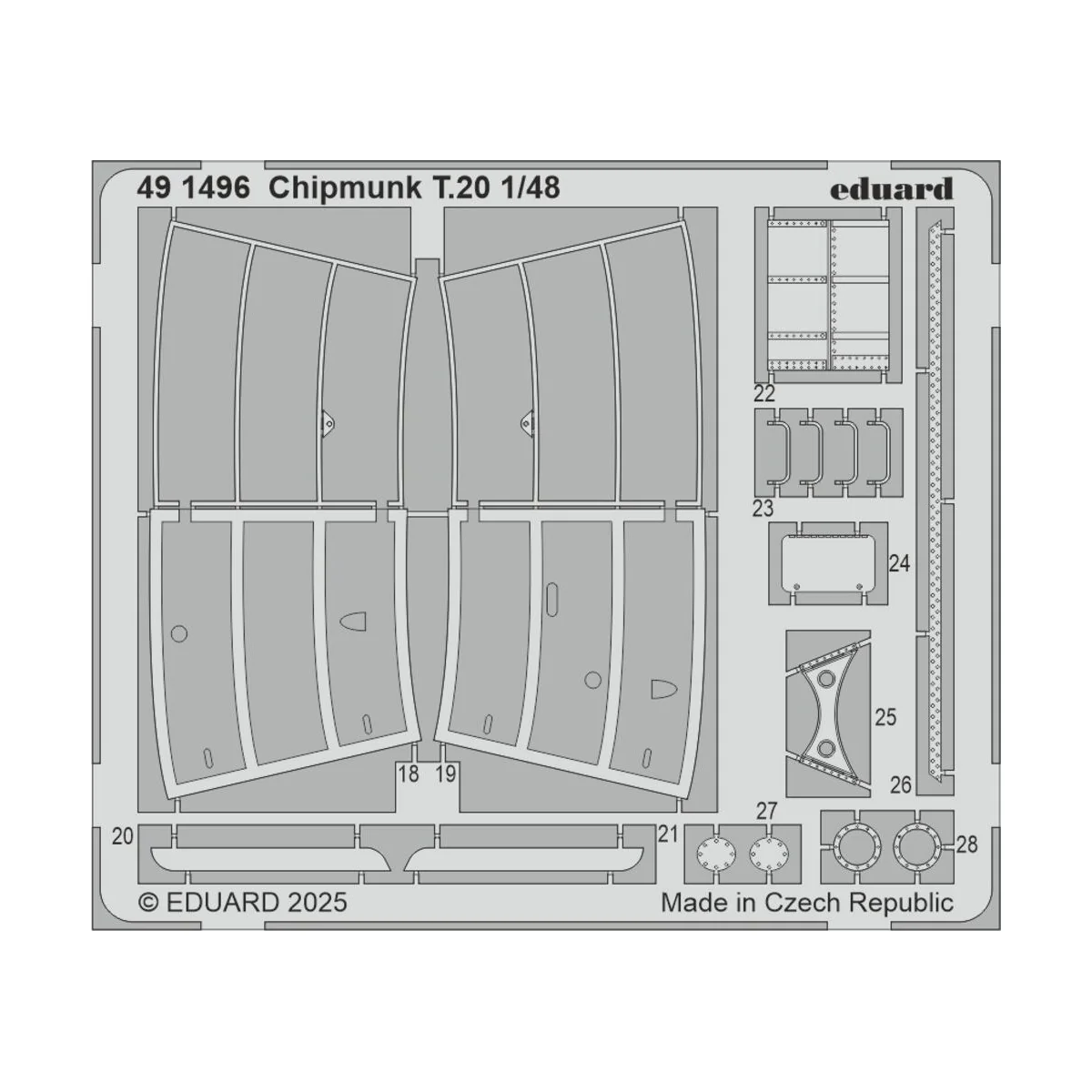 Chipmunk T.20 AIRFIX, 1/48 - Eduard Accessories 491496