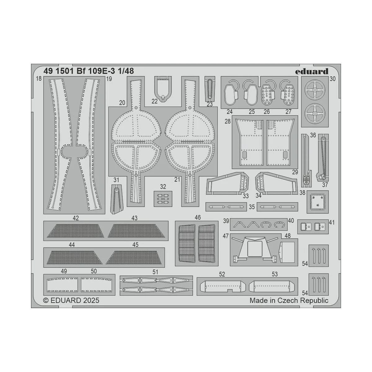 Bf 109E-3 HOBBY BOSS - Eduard Accessories 491501