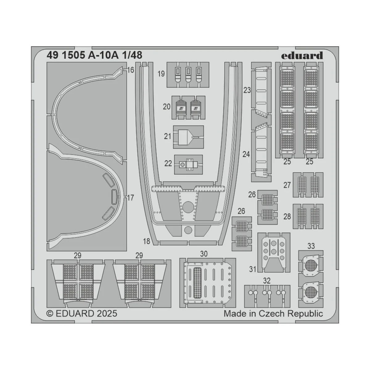 A-10A GREAT WALL HOBBY, 1/48 - Eduard Accessories 491505