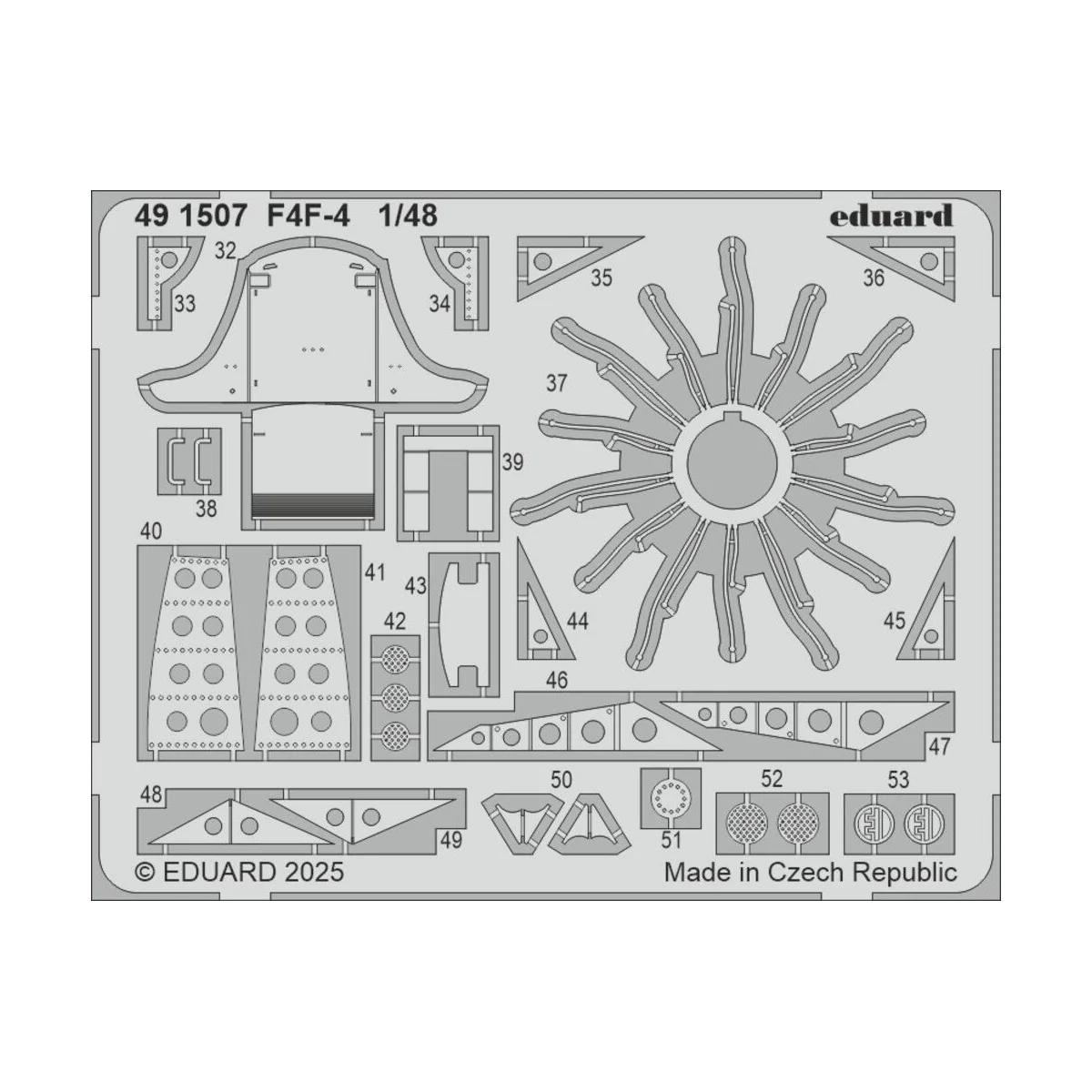F4F-4 ACADEMY, 1/48 - Eduard Accessories 491507