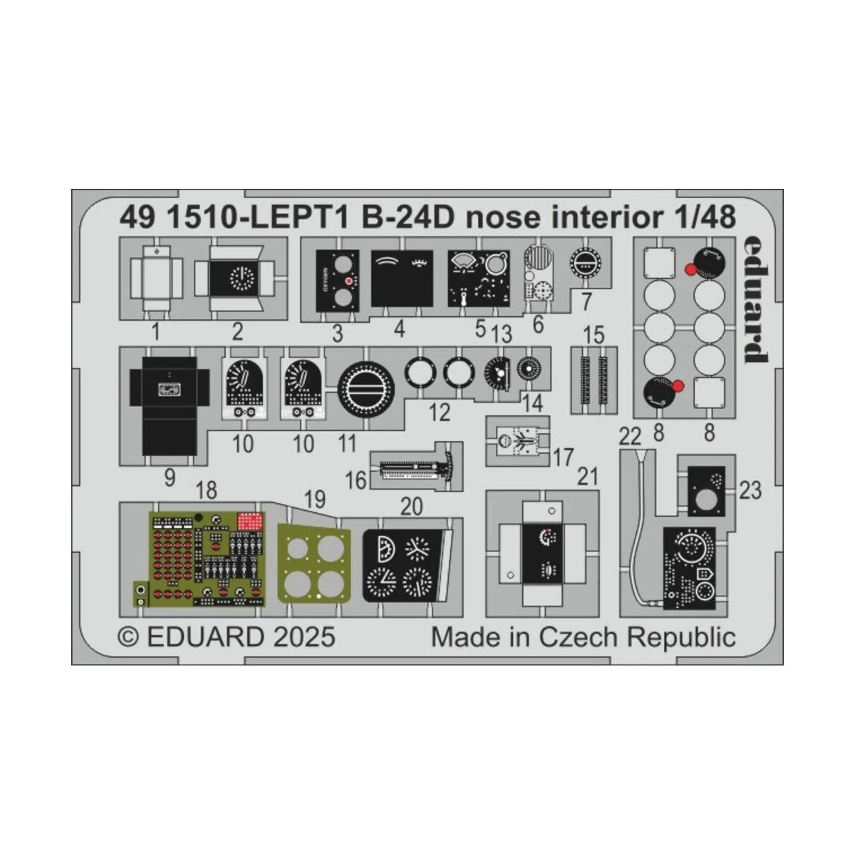 B-24D nose interior HOBBY BOSS, 1/48 - Eduard Accessories 491510