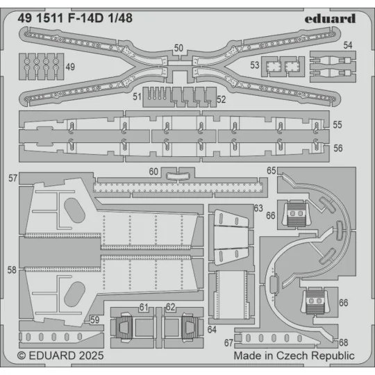 F-14D GREAT WALL HOBBY, 1/48 - Eduard Accessories 491511