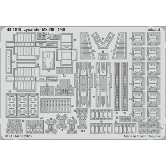 Lysander Mk.I/III AIRFIX, 1/48 - Eduard Accessories 491515