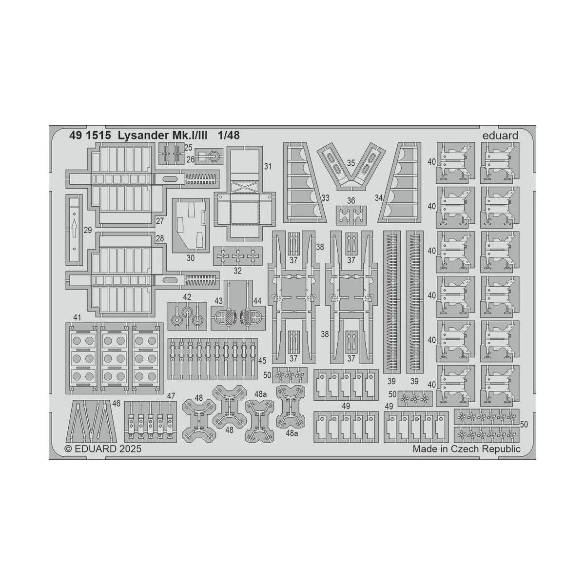 Lysander Mk.I/III AIRFIX, 1/48 - Eduard Accessories 491515