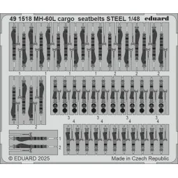 MH-60L cargo seatbelts STEEL ICM, 1/48 - Eduard Accessories 491518