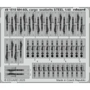 MH-60L cargo seatbelts STEEL ICM, 1/48 - Eduard Accessories 491518 MH-60L cargo seatbelts STEEL ICM, 1/48 - Eduard Accessories 491518
