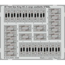 Sea King HC.4 cargo seatbelts STEEL AIRFIX, 1/48 - Eduard Accessori...