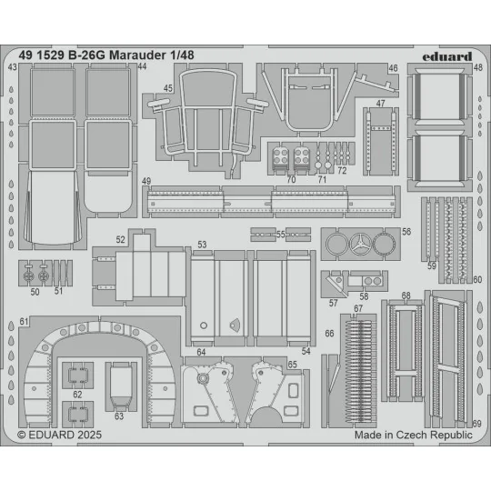 B-26G Marauder ICM - Eduard Accessories 491529