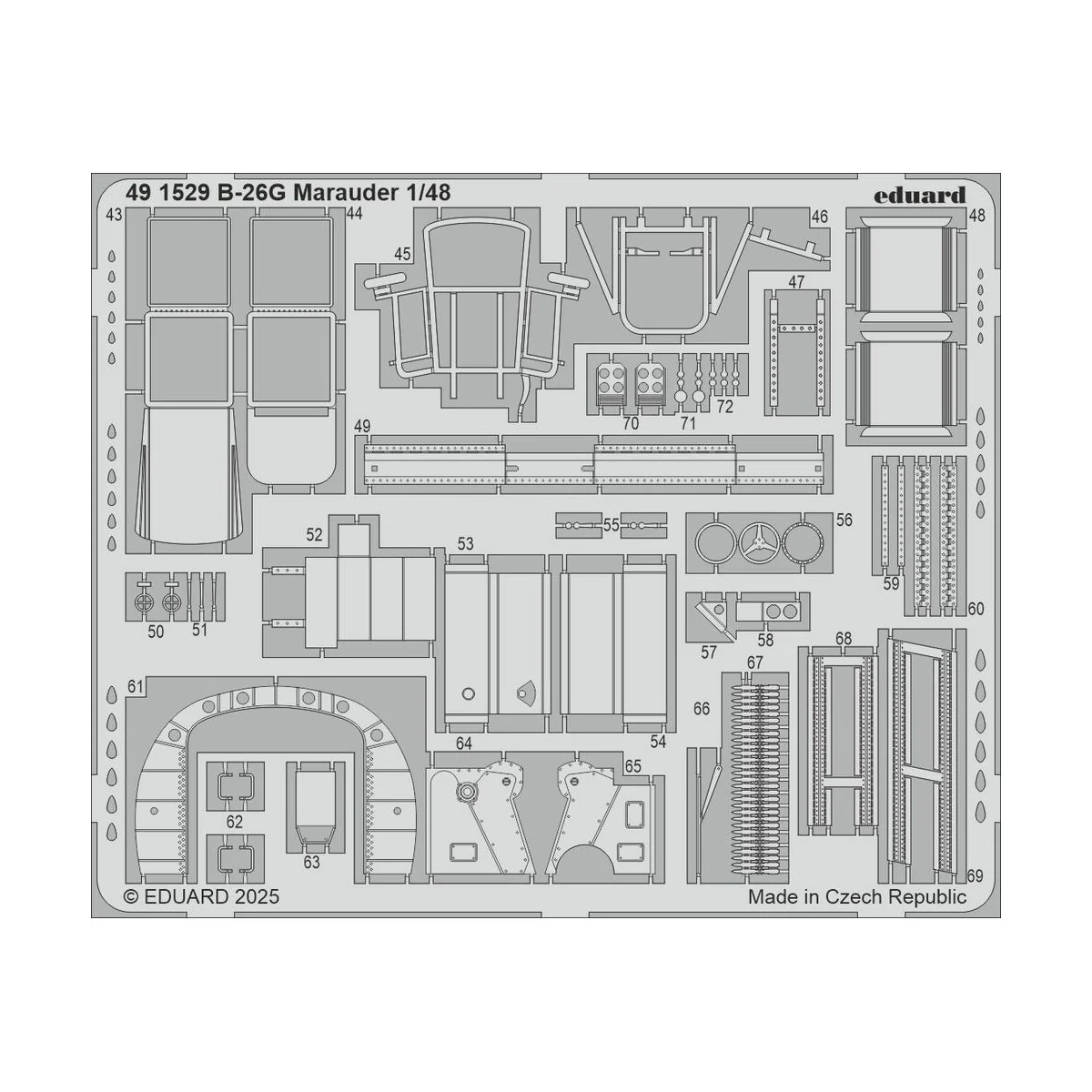 B-26G Marauder ICM - Eduard Accessories 491529