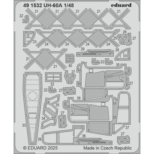 UH-60A ICM, 1/48 - Eduard Accessories 491532
