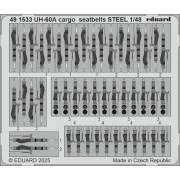 UH-60A cargo seatbelts STEEL ICM, 1/48 - Eduard Accessories 491533