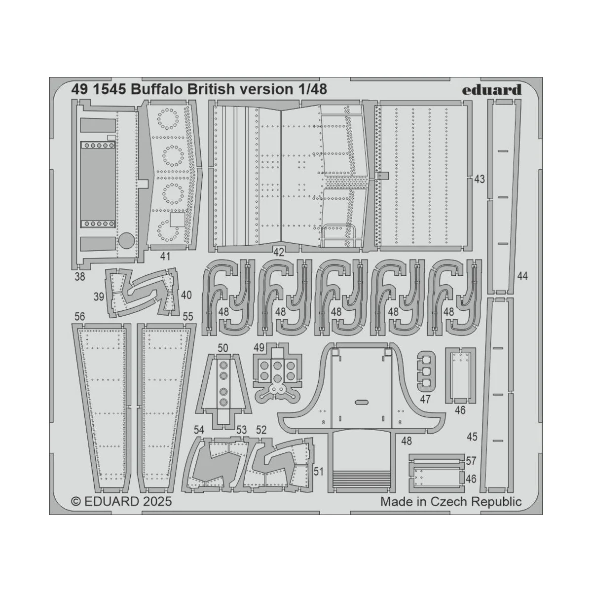Buffalo British version TAMIYA, 1/48 - Eduard Accessories 491545