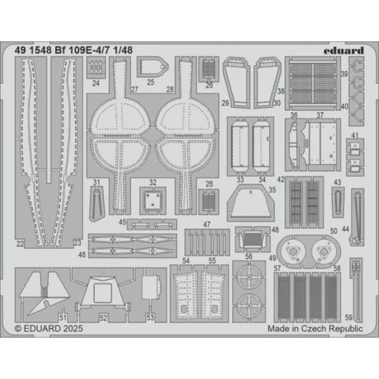 Bf 109E-4/7 TAMIYA, 1/48 - Eduard Accessories 491548