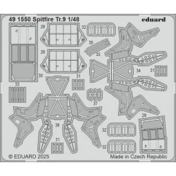 Spitfire Tr.9 AIRFIX - Eduard Accessories 491550