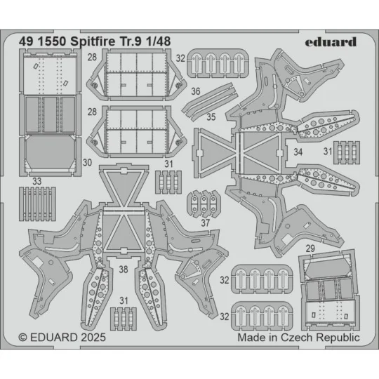 Spitfire Tr.9 AIRFIX - Eduard Accessories 491550